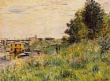 The Banks of the Seine at the Argenteuil Bridge by Claude Monet